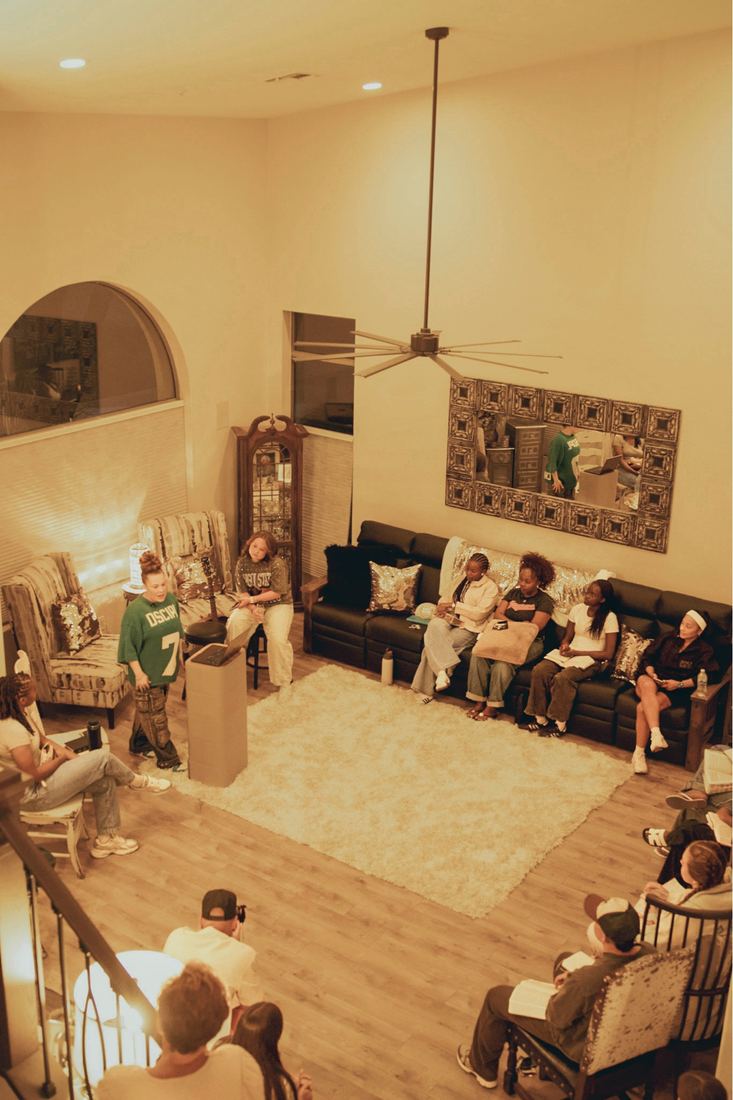 Week One: prayer over a friend.